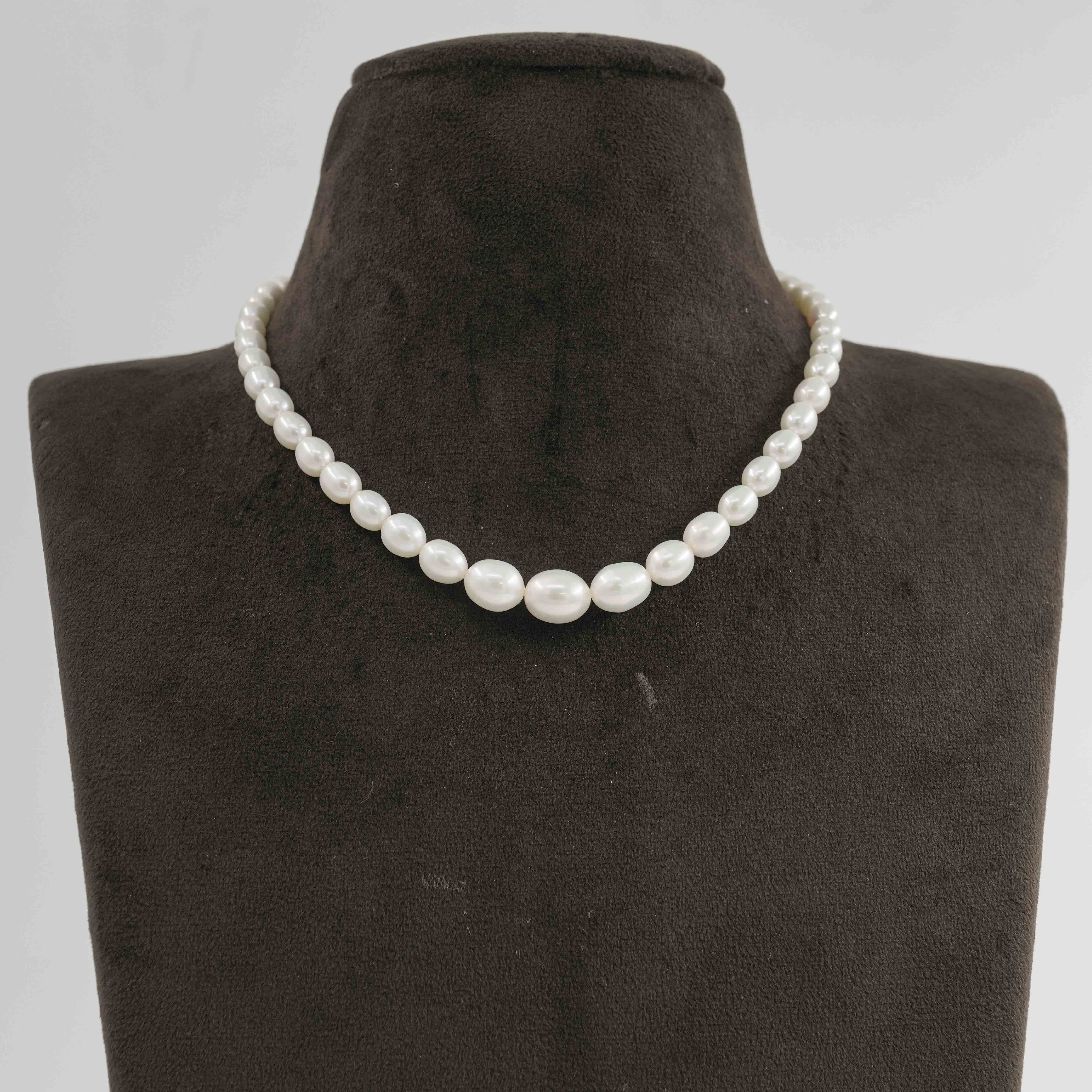 Rice Graduation Pearl Necklace